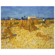 Corn Harvest in Provence by Vincent Van Gogh