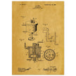 Carbureter vintage patent illustration by John Ford.