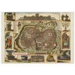 Jerusalem ancient map XVII Century by Daniel Stoopendael.