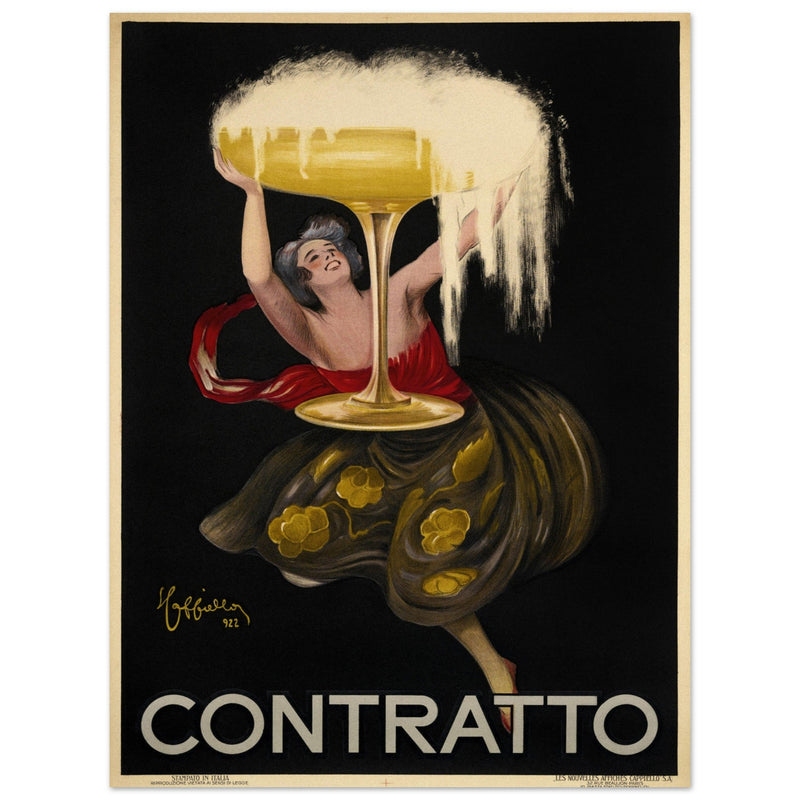 Leonetto Cappiello Contratto vintage poster .