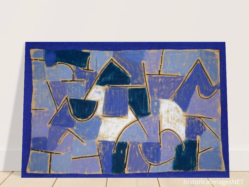 Paul Klee Blue night abstract painting.    .