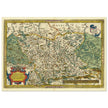 Ancient historic map of Saxony, Meissen, and Thuringia by Abraham Ortelius.