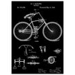 Vintage bicycle patent by Richard J Gatling 1894