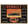 Renault Billancourt vintage poster 1920 Seine models .