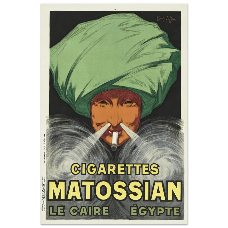 Cigarettes Matossian vintage advertising poster by Jean d' Ylen.