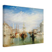 Venice Italy from the Porch of Madonna della Salute by Joseph Mallord William Turner. Antique painting .  Art Print