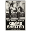The Rolling Stones music promo poster for Gimme Shelter film at the Plaza Theatre in New York.