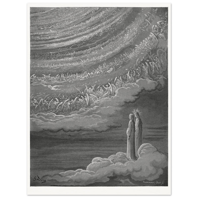 Gustave Dore illustration for The Divine Comedy by Dante Alighieri.  Paradise.
