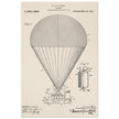 Airship patent drawing by T S C lowe Air balloon illustration