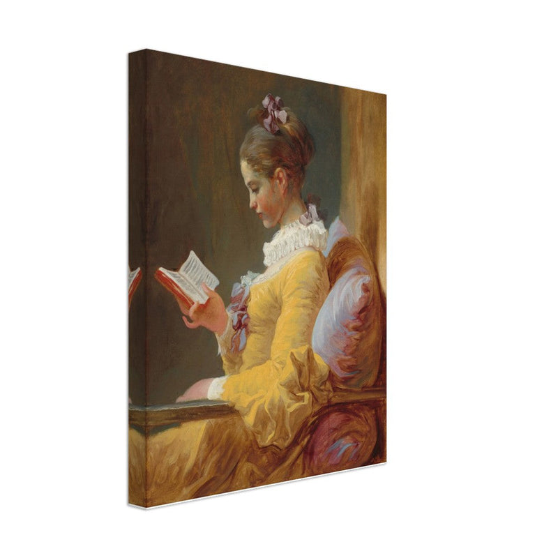 Young Girl Reading painting by Jean-Honoré Fragonard 1769.