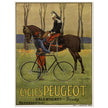 Cycles Peugot vintage advertisng poster by Ernest Vulliemin.