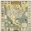 Fresh and Salt Water Big Game Fishing illustrated vintage map by Joe Godfrey Jr and Gordon Ertz
