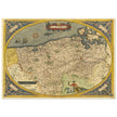Ancient map of Flandria by Abraham Ortelius 1584. Vintage map  .