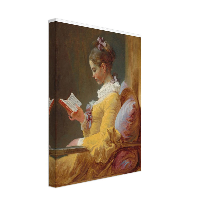 Young Girl Reading painting by Jean-Honoré Fragonard 1769.