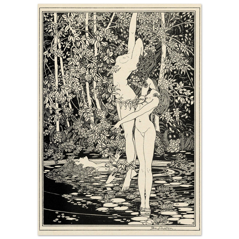 John Austen illustration for Hamlet The death of Ophelia