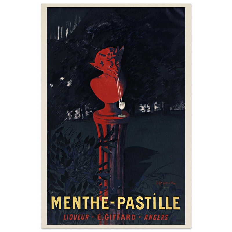 Menthe Pastille Liqueur advertising vintage poster by Leonetto Cappiello.