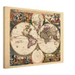 Old world map Orbis Terrarum Nova et Accuratissima Tabula 1658 by  Nicolaes Visscher