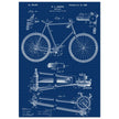 Vintage bicycle patent 1899 by M. C Johnson.