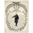 Declaration of Independence of America. George washington manuscript illustration.