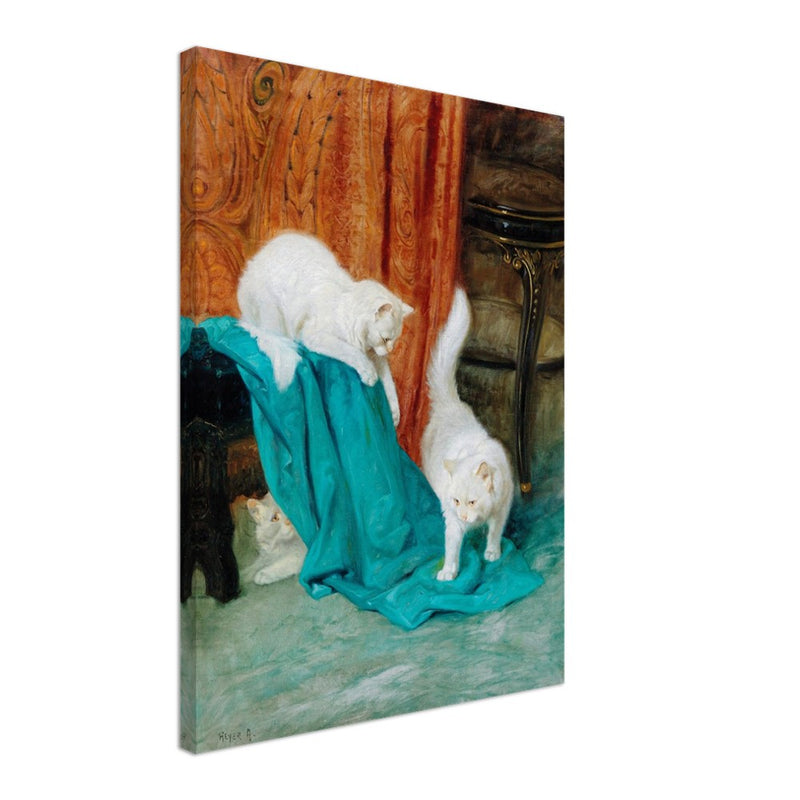 Cats playing by Arthur Heyer.