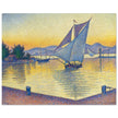 Paul Signac Le Port au soleil couchant, Opus 236 Saint Tropez painting