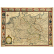 The Holy Roma Empire ancient map of Germany by John speed.
