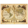 Ancient world map print. Il Mappamondo o sia Descrizione Generale del Globo by Antonio Zatta