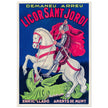 Saint George killing the dragon vintage liquor poster Enric Llado .