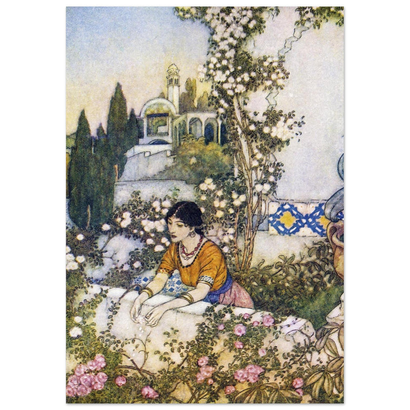 Edmund Dulac The Rubaiyat of Omar Khayyam vintage illustration.