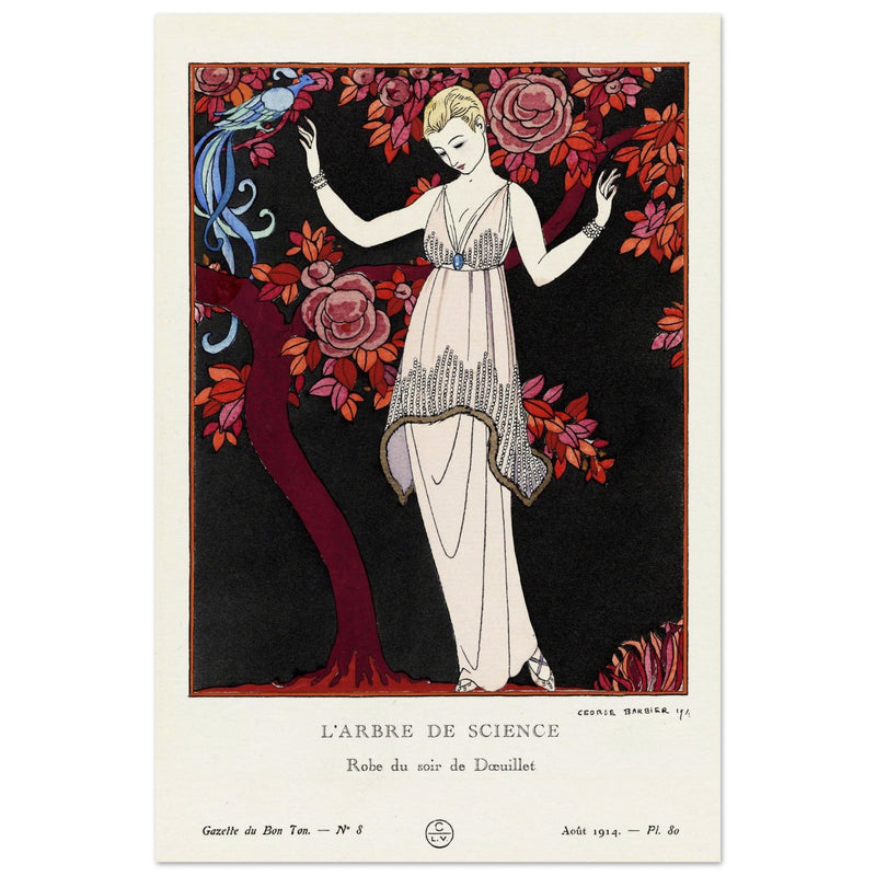George Barbier The Tree of Knowledge vintage illustration 1914.