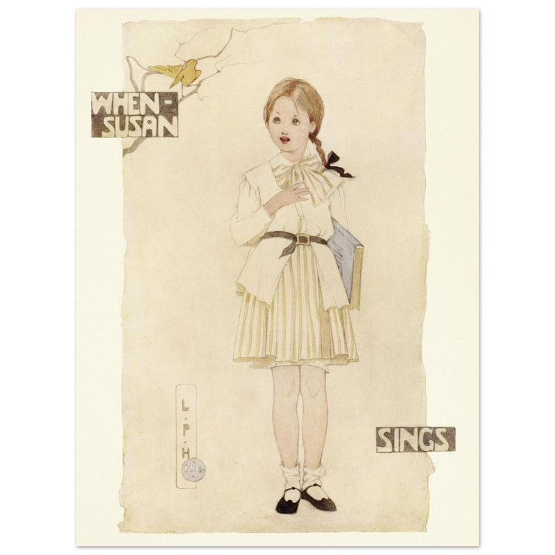 When Susan sings illustration by Lilian Price Hacker