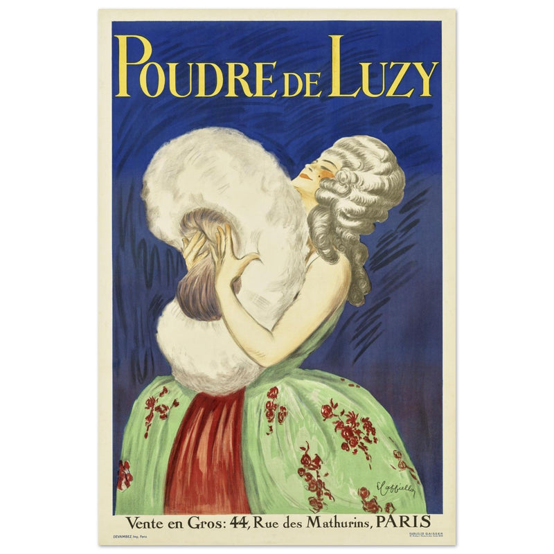Poudre de Luzy advertising vintage poster by Leonetto Cappiello.