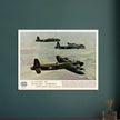 A Flight of "Stirling" Bombers out on a Raid