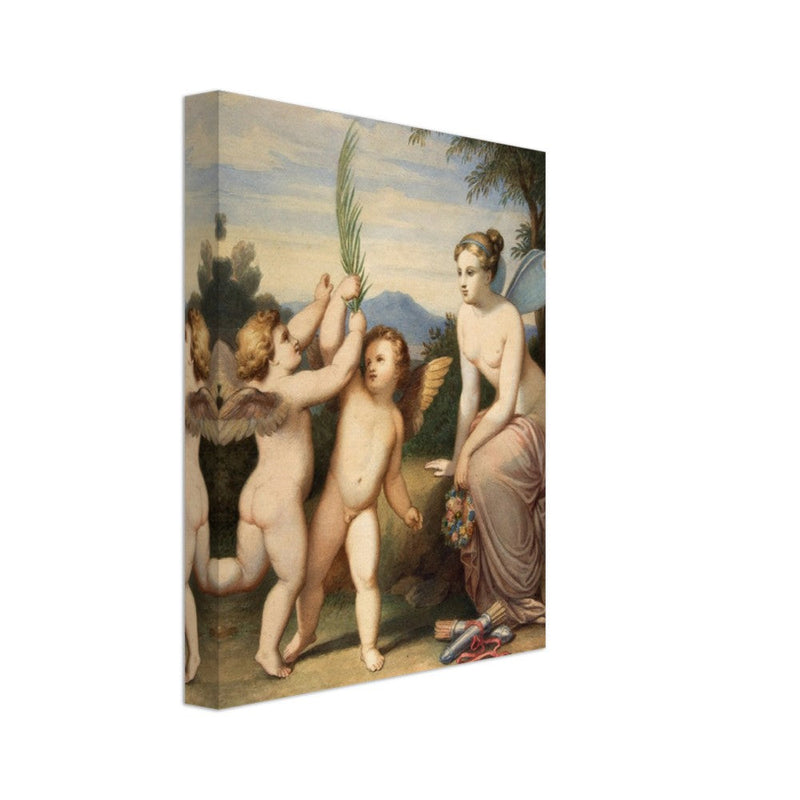 Eros and Anteros with Psyche Looking at Them. Johannes Riepenhausen .