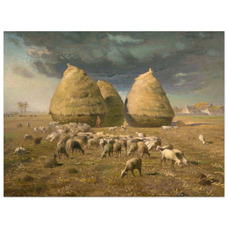 Haystacks Autumn by Jean François Millet.