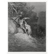 Gustave Dore Paradise Lost engraving .Satan's contemplation upon observing the beauty of Earth.