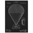 Airship patent drawing by T S C lowe Air balloon illustration