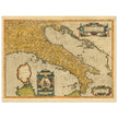 Ancient map of Italy by Abraham Ortelius. Vintage historic map.