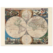 Old world map Orbis Terrarum Nova et Accuratissima Tabula poster by Nicolaes Visscher.