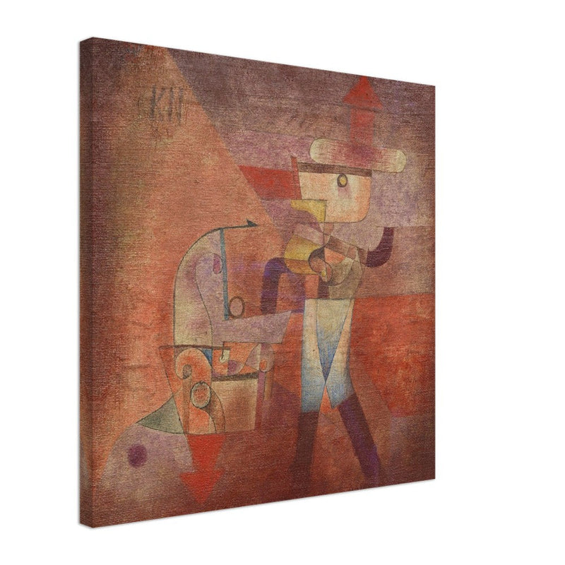 Paul Klee KN der Schmied ( KN the blacksmith ) abstract painting.