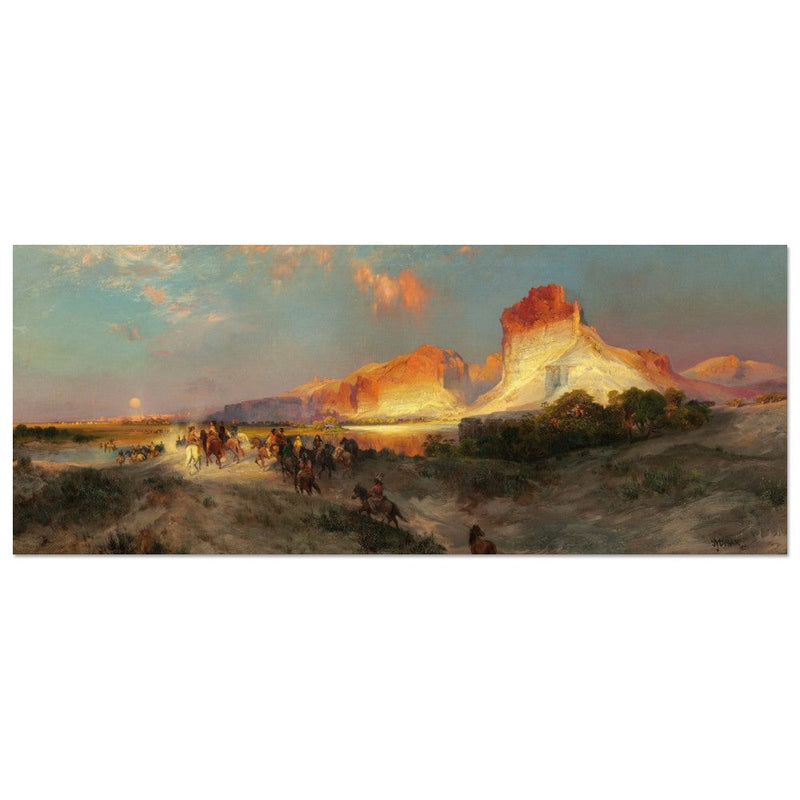 Green River Cliffs Wyoming by Thomas Moran 1881.