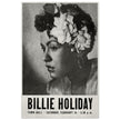 Billie Holiday concer music poster in New York City Town Hall in 1946.