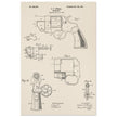 Vintage revolver patent by C P O'Neill.