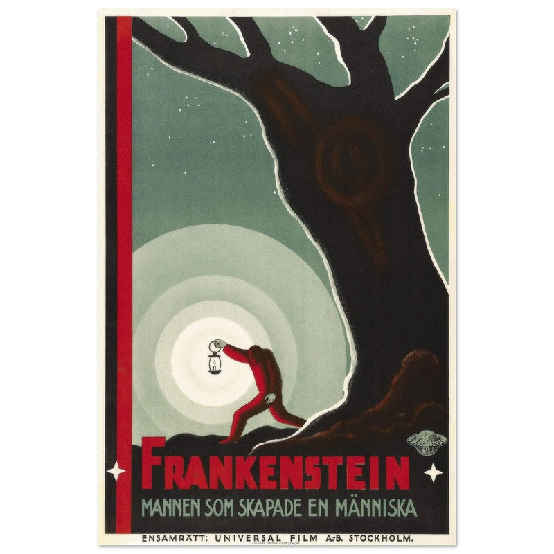 Frankenstein movie poster. Sweddish version.