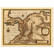 Ancient map print of Central America and the northwestern part of South America 1631.