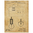 Electric Lighting patent  by Nikola Tesla.