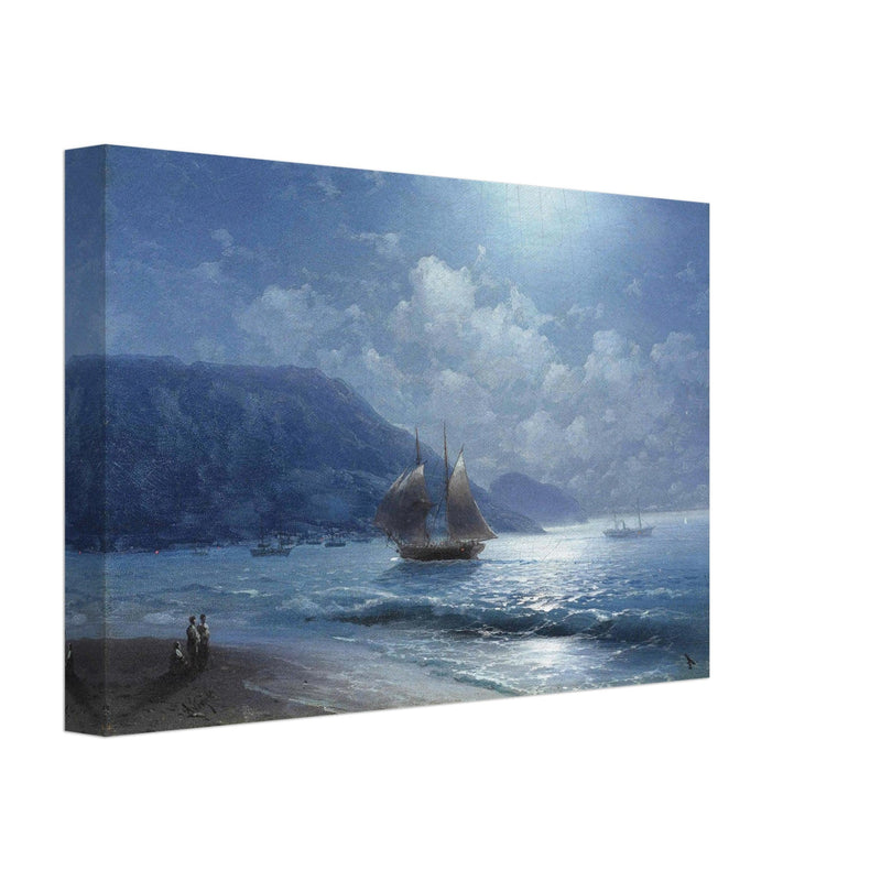 Ivan Aivazovsky  painting Off the coast near Yalta by moonlight