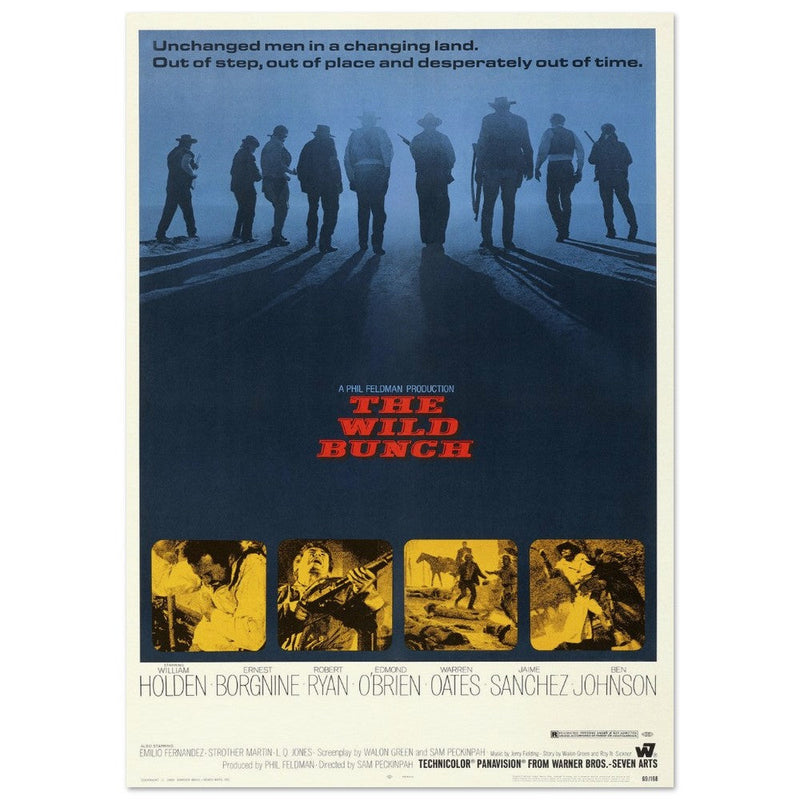 The Wild Bunch by Sam Peckinpah movie poster.
