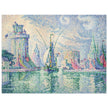 Paul Signac Les tours vertes, la Rochelle. The green towers, La Rochelle. painting.