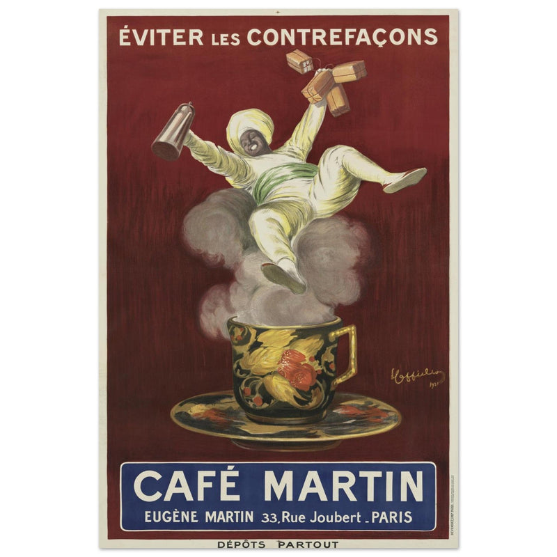 Cafe Martin vintage advertising by artist Leonetto Cappiello.